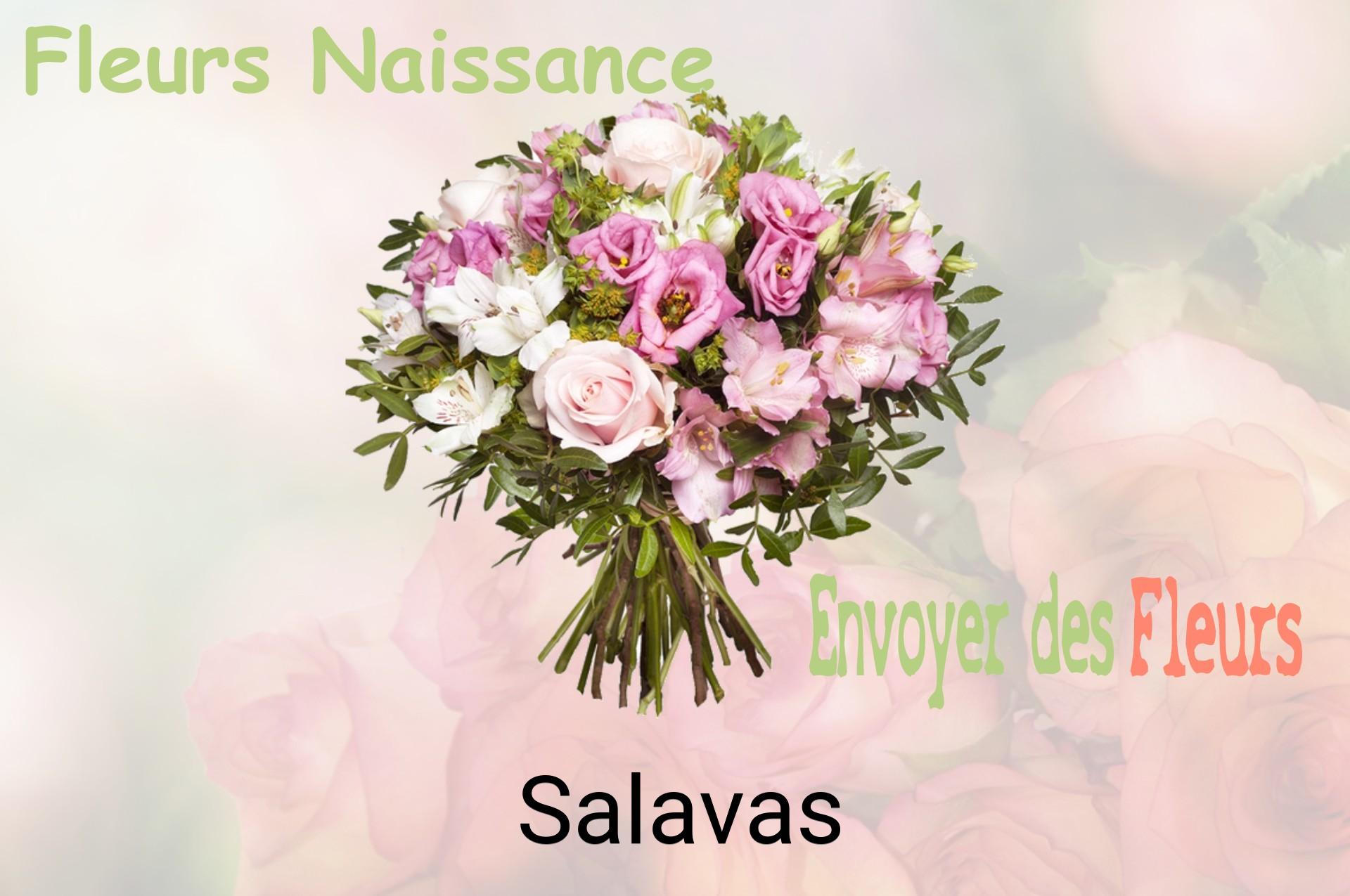 Bouquet de fleurs de naissance livré à Salavas